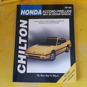 Chilton's Honda Accord Prelude 1984 1995 Repair Manual